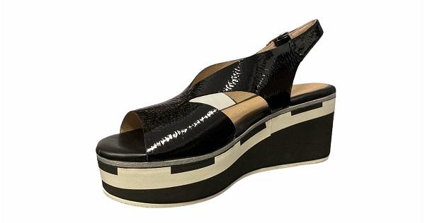 Stonefly sandalo da donna Diva 10 Patant Leather 213774 000 nero