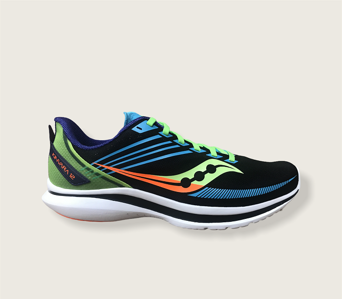 Saucony men's running shoe Kinvara 12 S20619 25 black green light blue