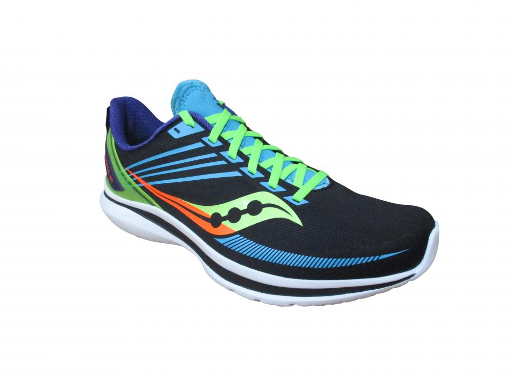 Saucony men's running shoe Kinvara 12 S20619 25 black green light blue
