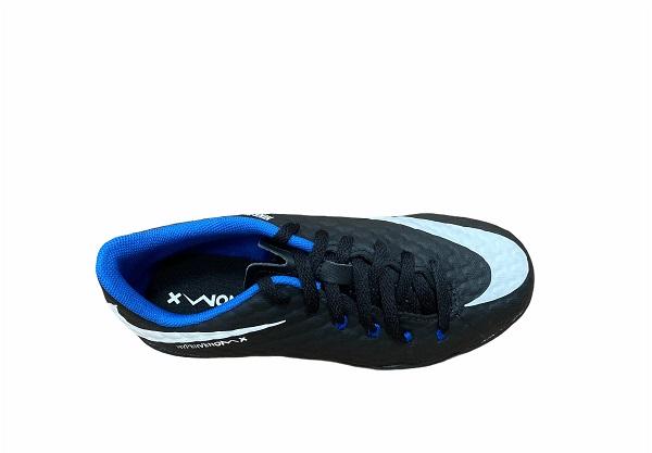 Nike Hypervenomx Phelon III boys' soccer shoe 852598 002 black-white