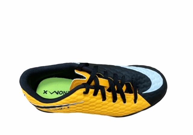 Nike scarpa da calcetto da ragazzo Jr Hypervenomx Phelon III TF 852598 801 arancione-nero