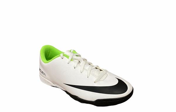 Nike boys' soccer shoe JR Mercurial Vortex Tf 573875 103 white black