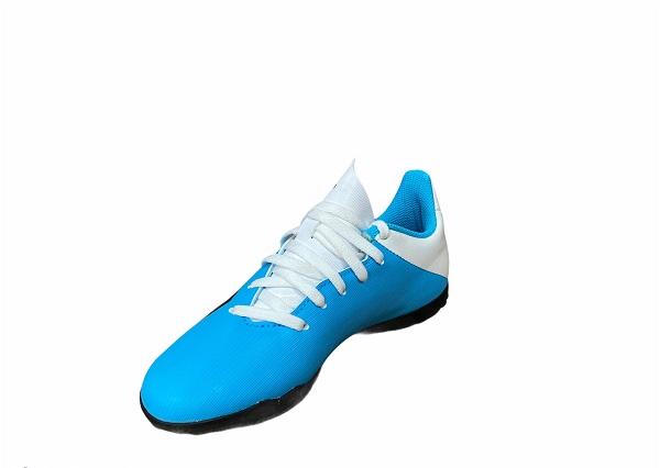 Adidas boys' soccer shoe X 19.4 TF Jr F35347 white-light blue