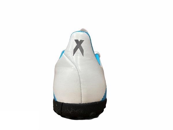 Adidas boys' soccer shoe X 19.4 TF Jr F35347 white-light blue