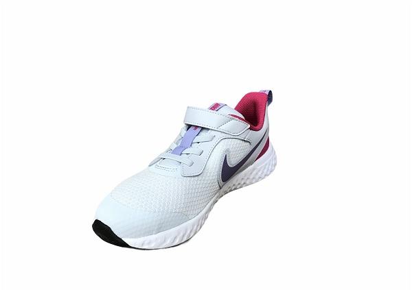 Nike Revolution 5 PSV BQ5672 018 girls' sneakers grey-purple