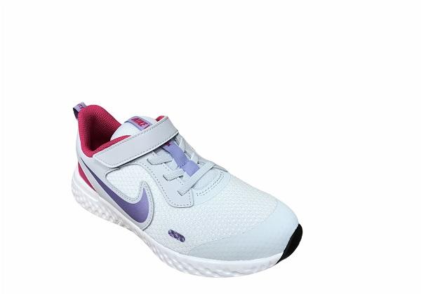 Nike Revolution 5 PSV BQ5672 018 girls' sneakers grey-purple
