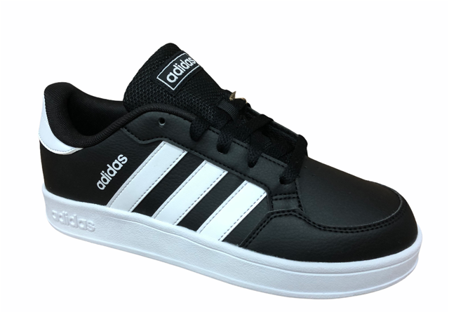 Adidas scarpa sneakers da ragazzo Breaknet K FY9507 nero-bianco
