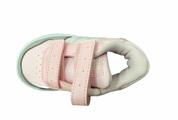 Adidas Hoops 2.0 CMF I FY9453 girl's teardrop sneaker pink grey