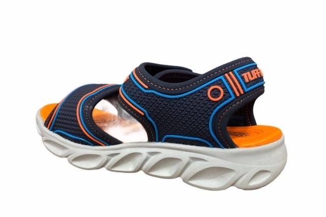 Skechers saldalo da bambino con luci Lights Hypno Splash 90522L/NVOR blu-arancione