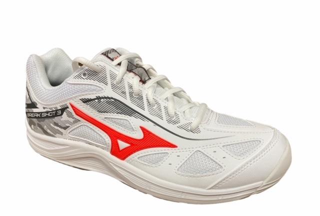 Mizuno tennis shoe Break Shot 3 AC 61GA214062 white red grey