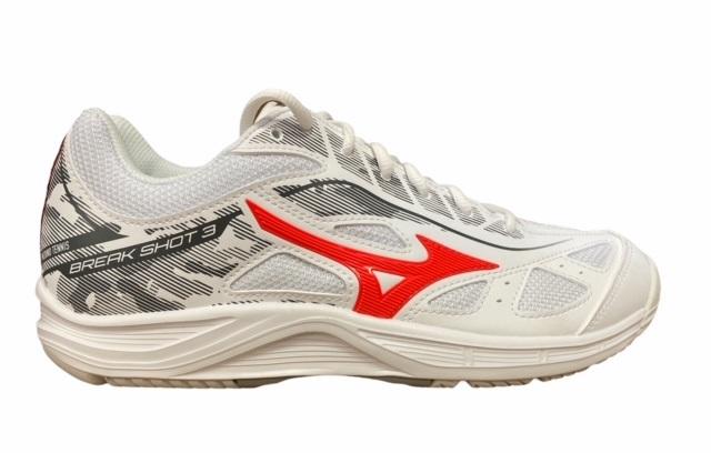 Mizuno tennis shoe Break Shot 3 AC 61GA214062 white red grey