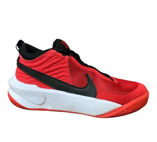 Nike boys basketball shoe Team Hustle D 10 CW6735 600 red-black