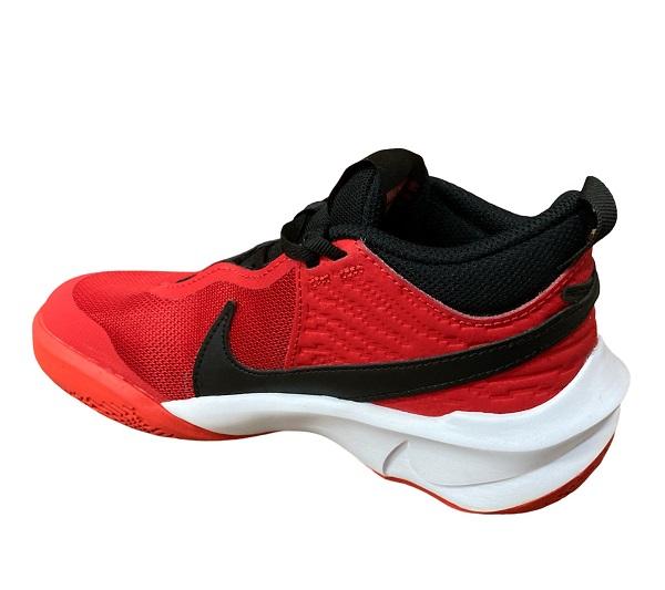 Nike boys basketball shoe Team Hustle D 10 CW6735 600 red-black