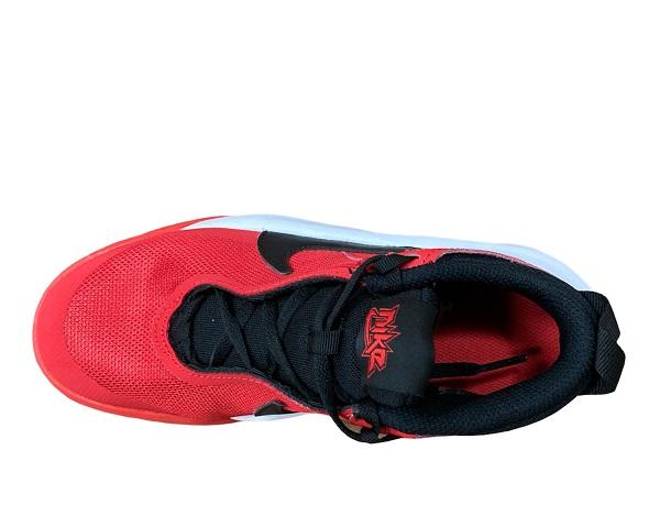 Nike boys basketball shoe Team Hustle D 10 CW6735 600 red-black