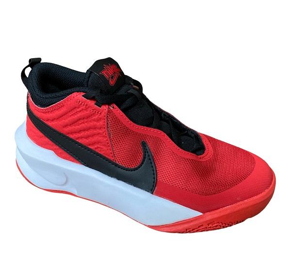 Nike boys basketball shoe Team Hustle D 10 CW6735 600 red-black