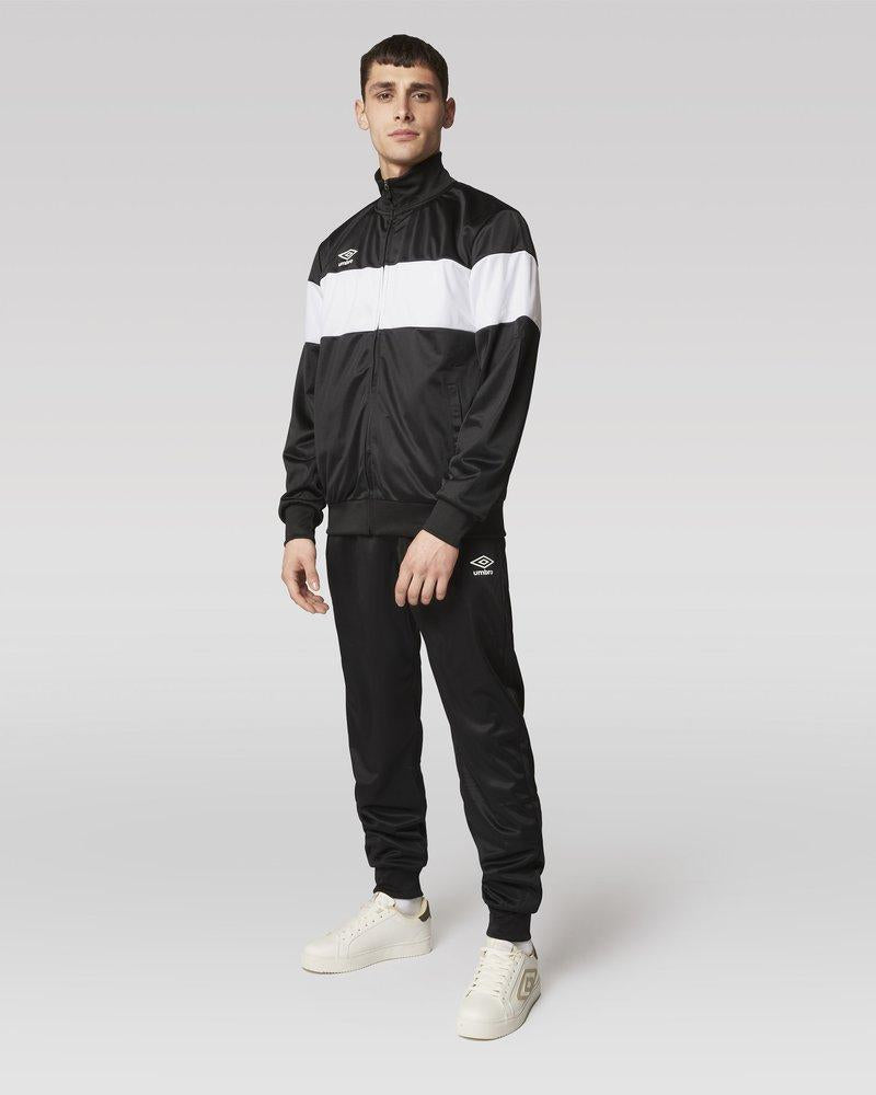 Umbro RAP00271B black-white men's polyester tracksuit