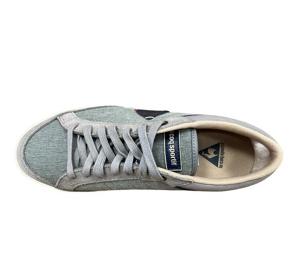 Le Coq Sportif men's sneakers shoe in canvas and leather Feretcraft 2 1710019 blue gray