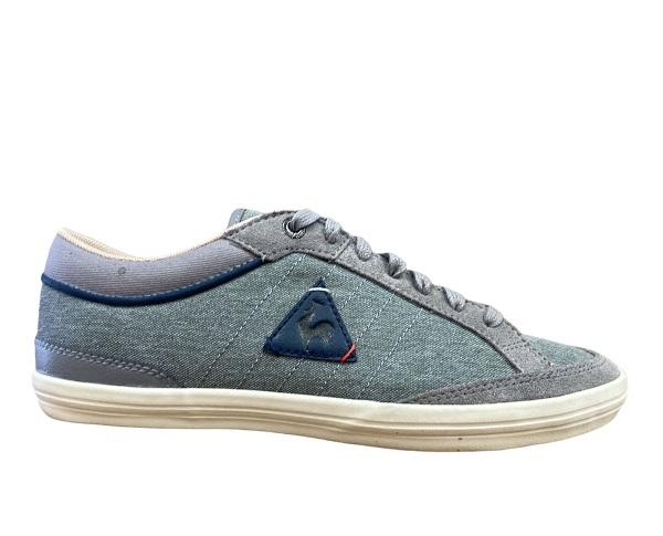 Le Coq Sportif men's sneakers shoe in canvas and leather Feretcraft 2 1710019 blue gray