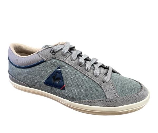 Le Coq Sportif men's sneakers shoe in canvas and leather Feretcraft 2 1710019 blue gray