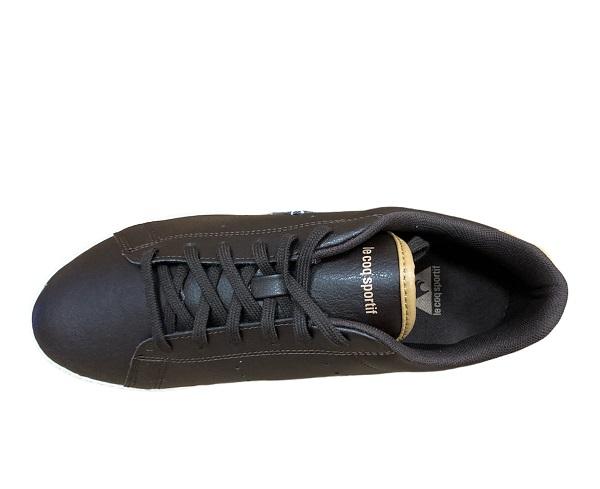 Le Coq Sportif scarpa sneakers da bambino in pelle Courtone Craft 1720115 marrone