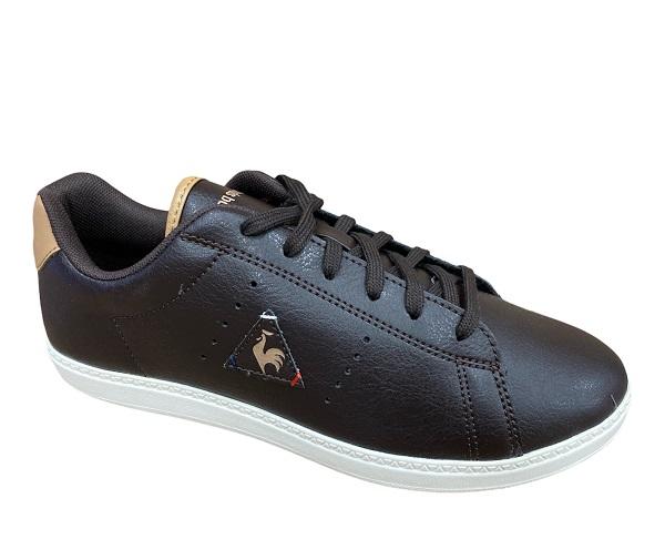 Le Coq Sportif scarpa sneakers da bambino in pelle Courtone Craft 1720115 marrone