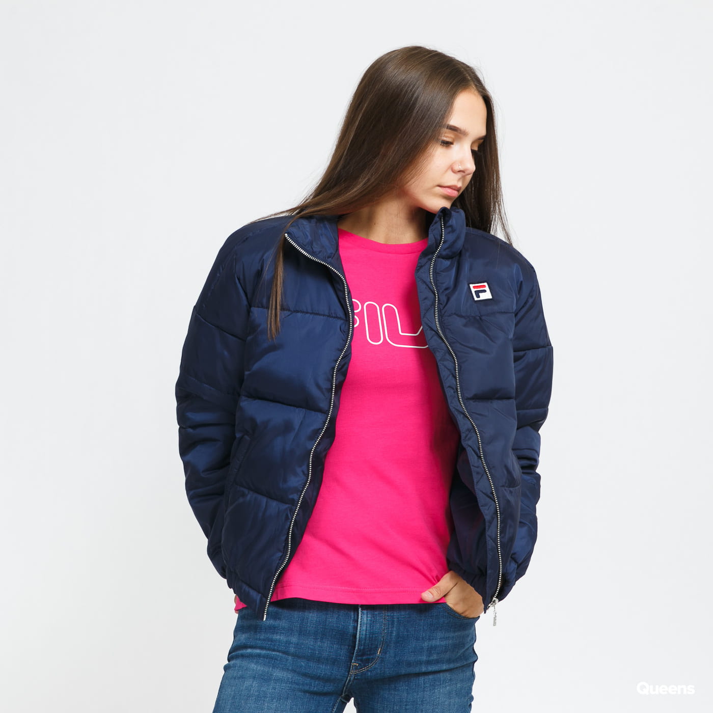 Fila giacca invernale da donna Chaysle Thin Puff 688973 170 blu