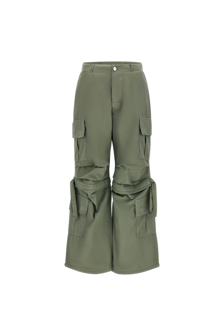 Freddy Cargo trousers with pockets and drawstring BRITNEYF301 V69X pigmented green