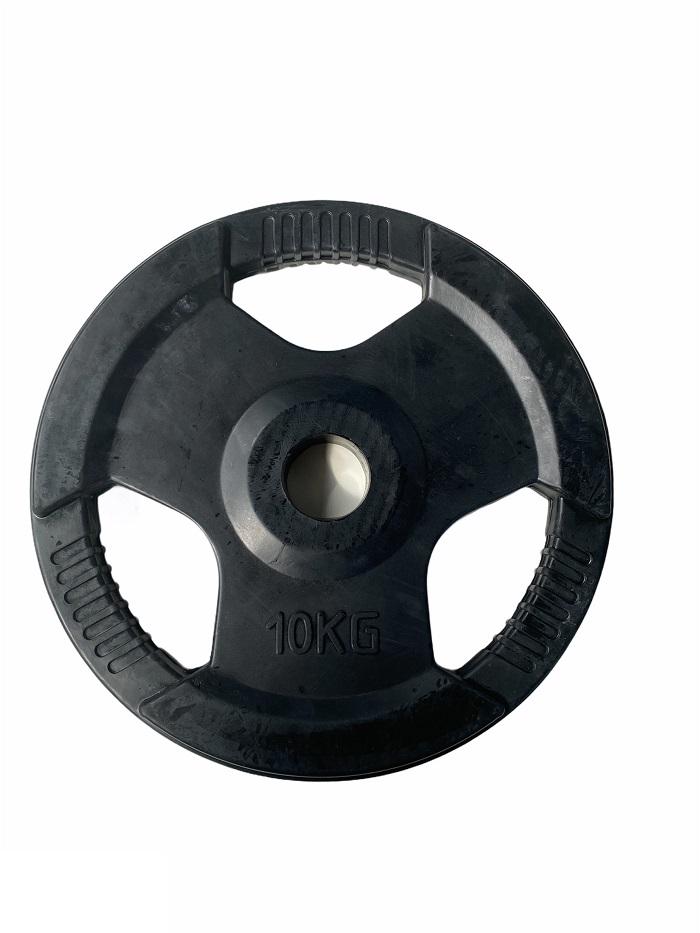 CONTES 10Kg rubber covered Olympic disc with 50mm hole 03740
