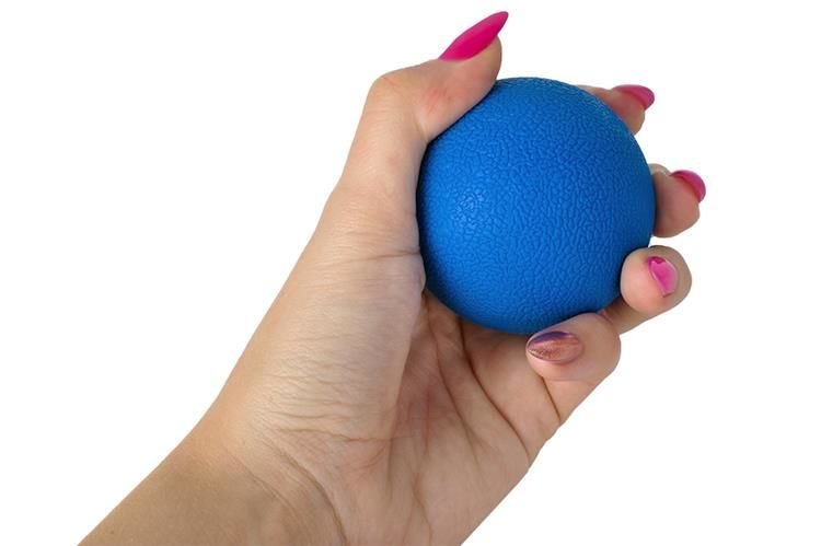 Contes Massage Ball 6cm Lacrosseball Blue Hard Rubber Trigger