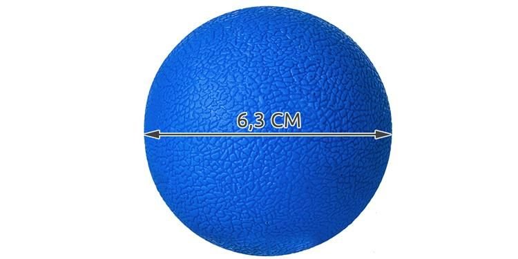 Contes Massage Ball 6cm Lacrosseball Blue Hard Rubber Trigger