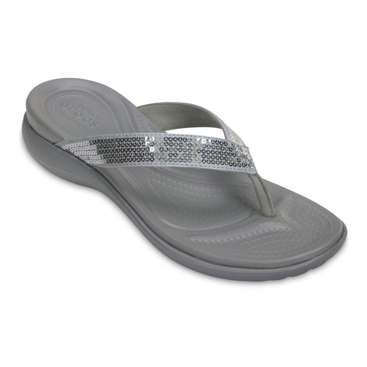 Crocs Capri V Sequin W 204311 040 argento