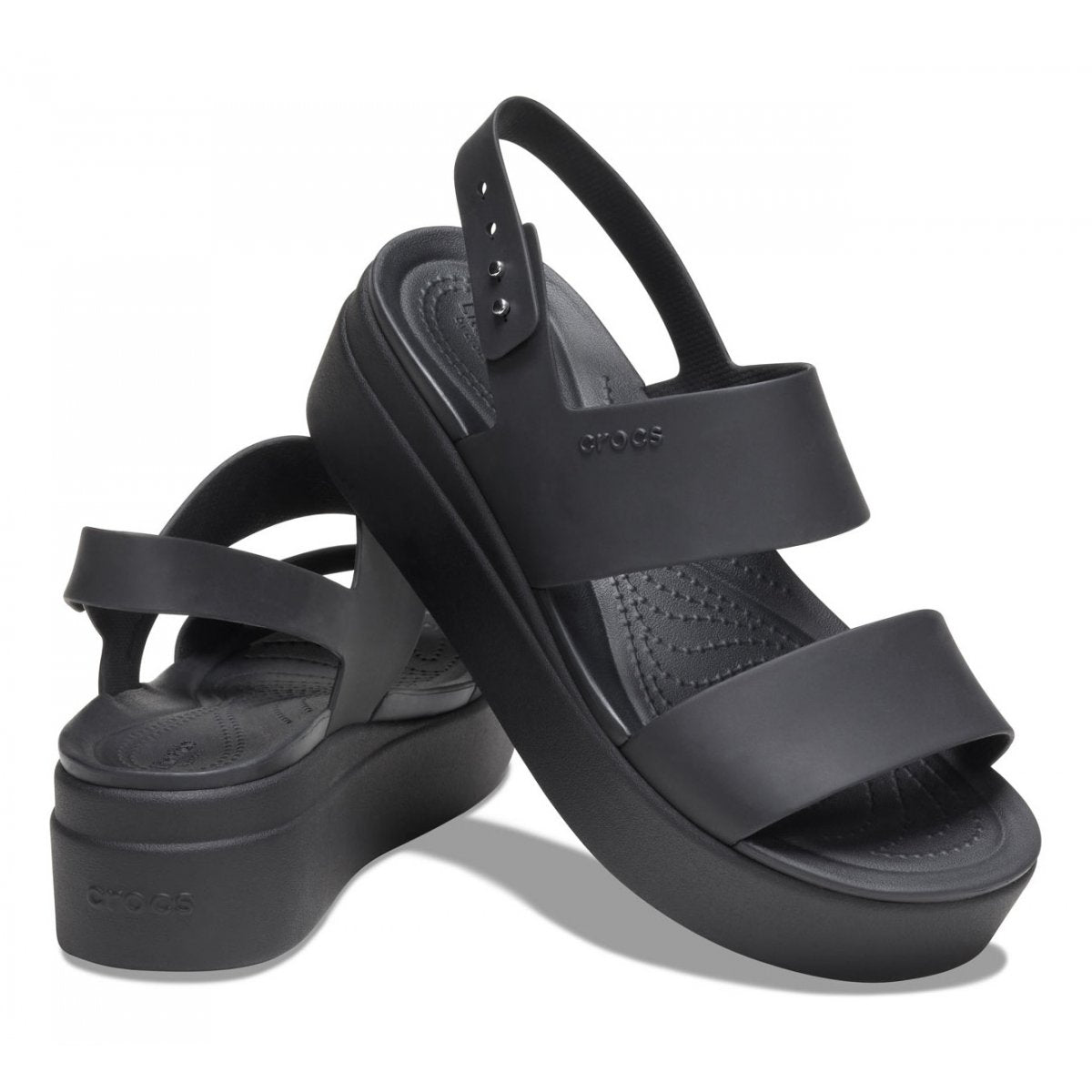 Crocs women's Brooklyn Low Wedge sandal 206453 060 black