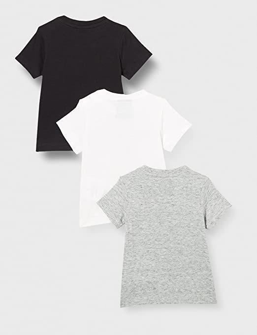 Champion 3 T-shirt da infant manica corta Legacy American Classic Logo 305974 WW001 bianco-grigio-blu