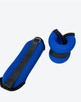 Polsiere cavigliere zavorratte Contes 2Kg coppia blu-nero per allenamento fitness elite e preparazione atletica professionale, aperti