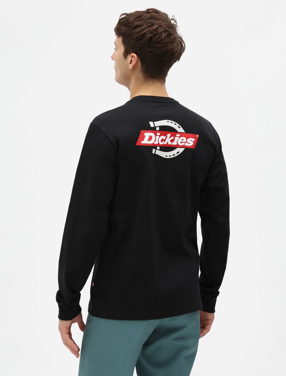 Dickies T-shirt manica lunga da uomo Ruston DK0A4XEHBLK nero
