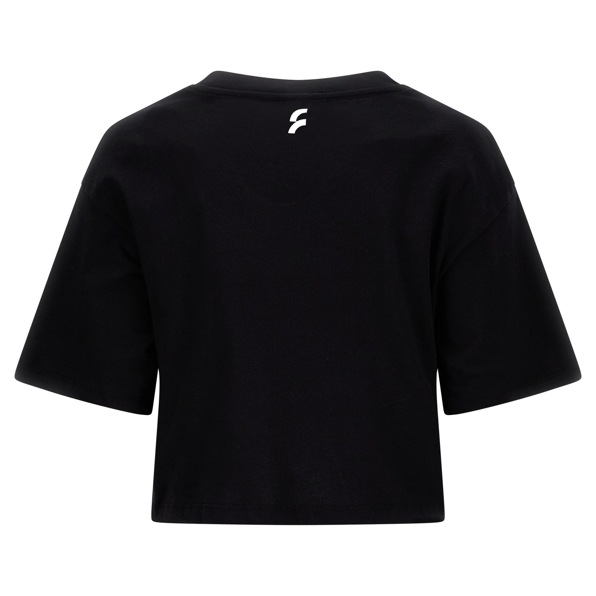 Freddy Comfort crop top t-shirt with lettering print F2WGZT7 N black