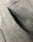 Felpa uomo Lotto Sweat FZ Delta Plus T5535 blu-grigio con cappuccio e cerniera intera tasca