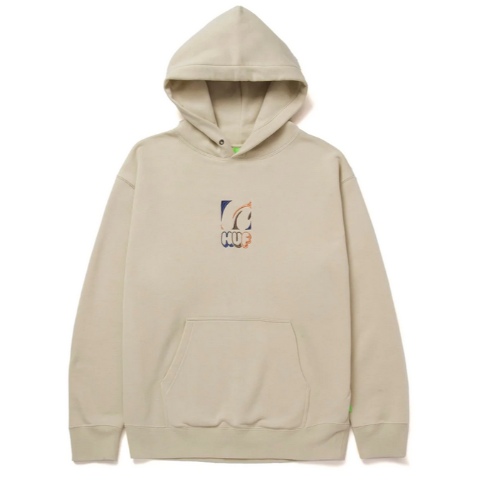 HUF felpa con cappuccio e ricamo avanti da uomo H-Dog PF00518 sabbia