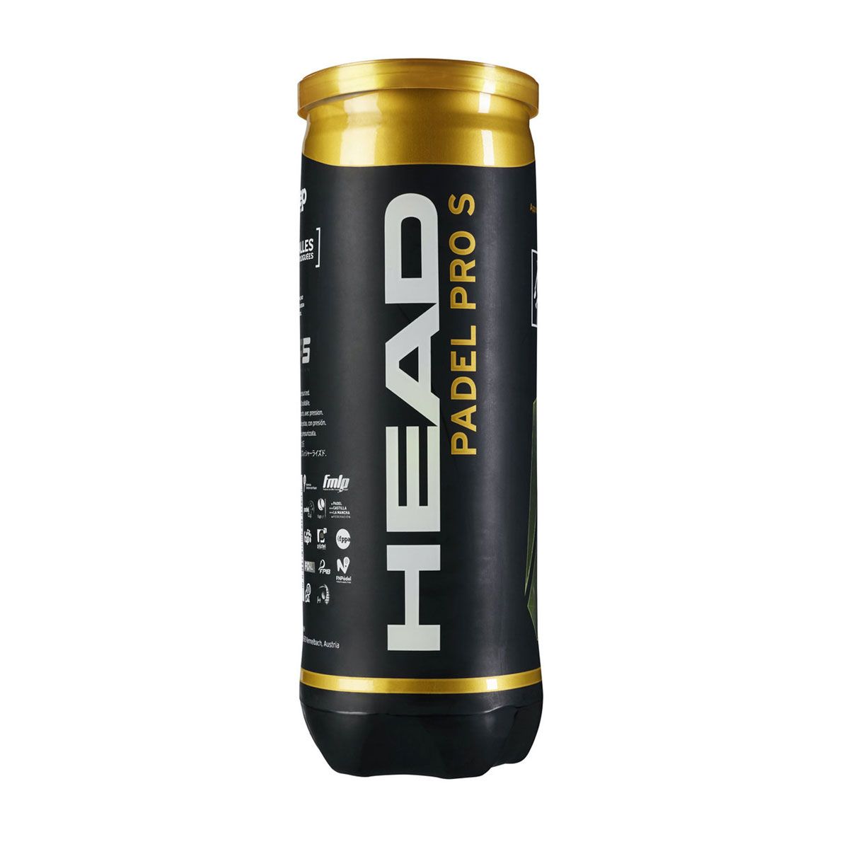 Head Padel Pro S balls. Can of 3