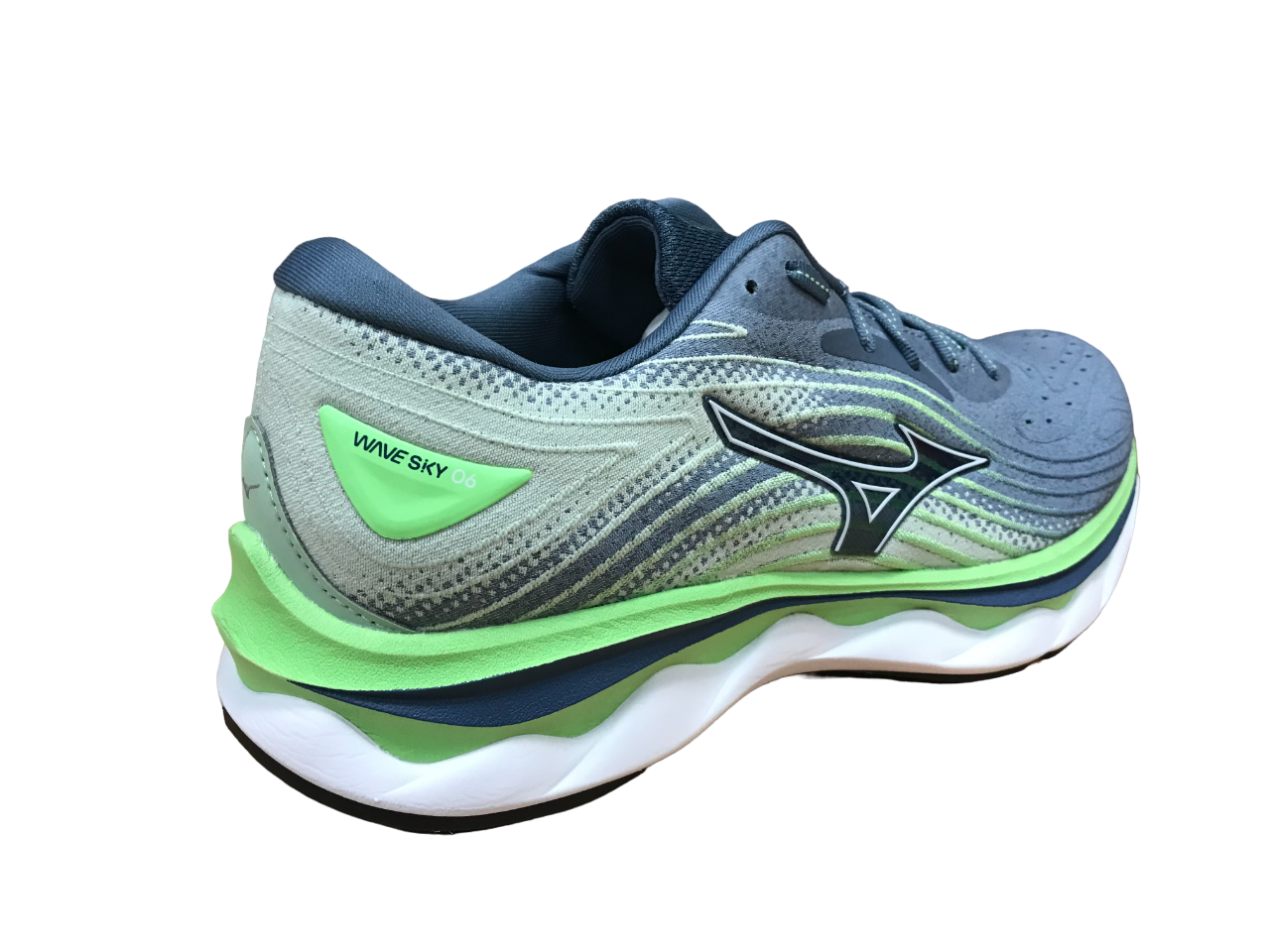 Mizuno men's running shoe Wave Sky 6 J1GC220252 china blue-white