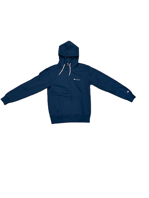 Champion tuta sportiva con cappuccio in cotone felpato da uomo 218117 BS560 MNO/MNO blu