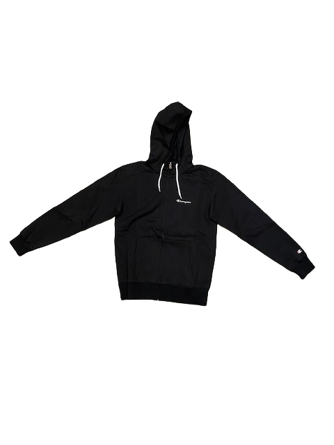 Champion tuta con cappuccio in cotone felpato 218117 KK001 NBK/NBK nero