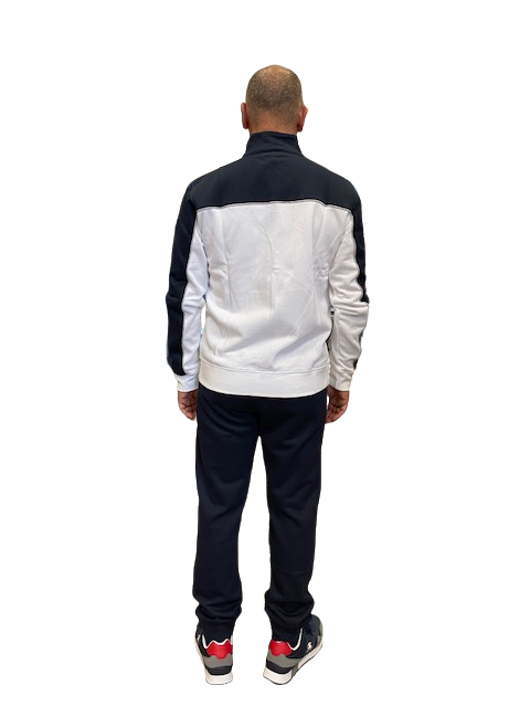 Champion men's sweatshirt with hood 218118 WW001 white-navy
