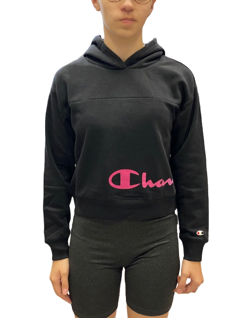 Champion Felpa da ragazza con cappuccio 404513 nero