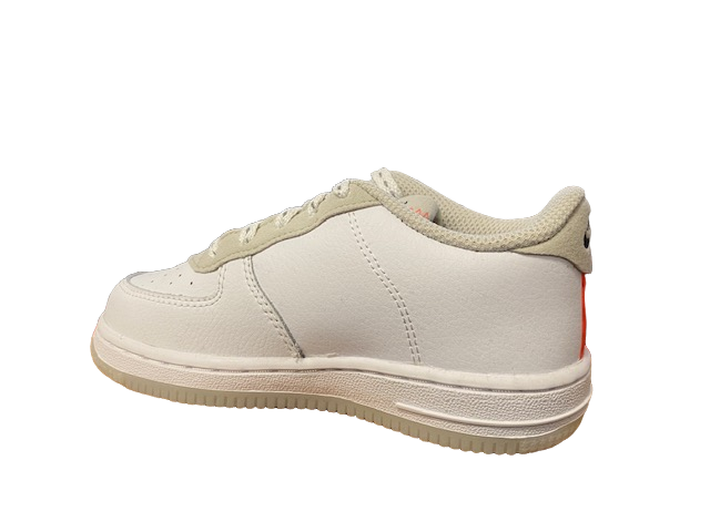 Nike Air Force 1 LV8 3 toddler snaeakers bassa da bambino CD7415 100 white-total orange