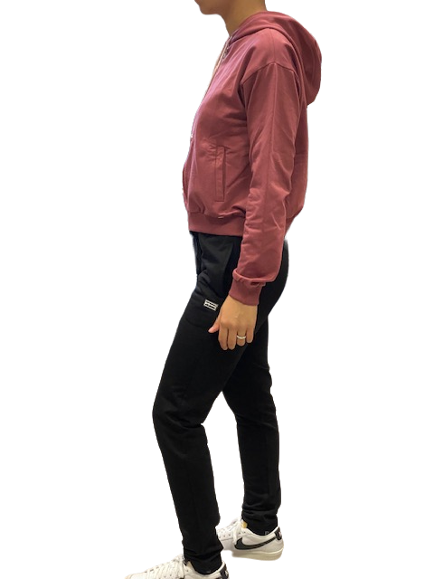 Hangar93 Pantalone in Felpa Brusched Z829D NRO01 nero
