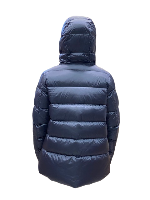 Bomboogie Women's short down jacket with hood GW6012TDLC 104 poseidon blue
