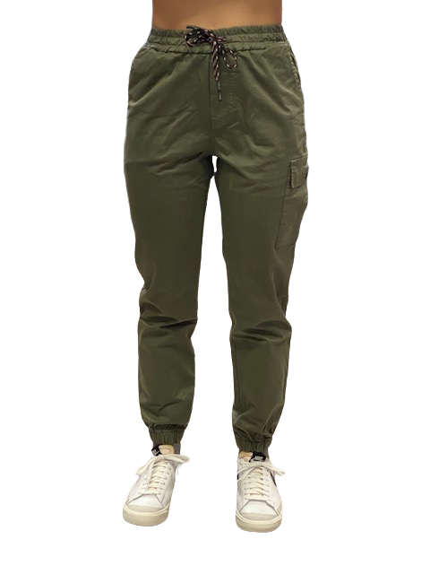 Hangar93 Military cotton trousers with 1 side pocket Z2641J MIL02 army green