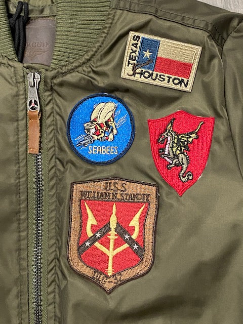 Top Gun giubbotto bomber da donna Hollywood 51678 52387 146 verde militare