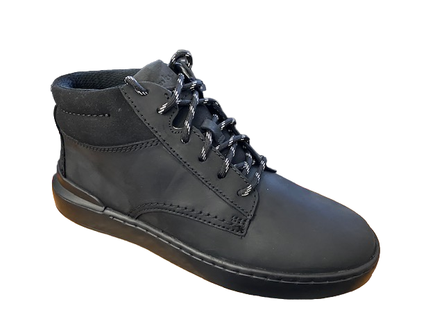 Clarks Men's Courtlite Mid Chukka Leather Boot 26169129 7 Black